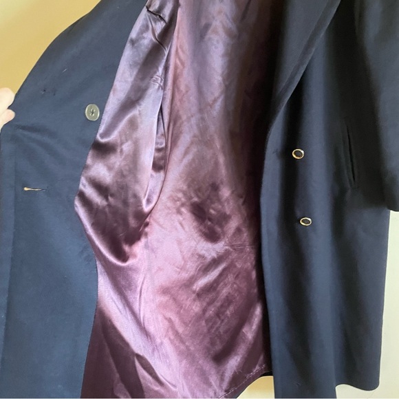 100% Wool Navy Coat - Picture 9 of 11
